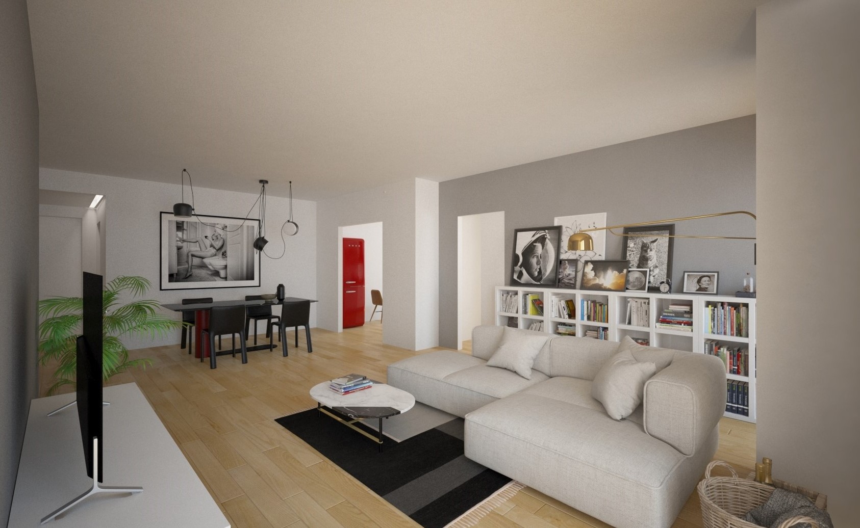 render appartamento ristrutturazione studio tecnico gioia roma2