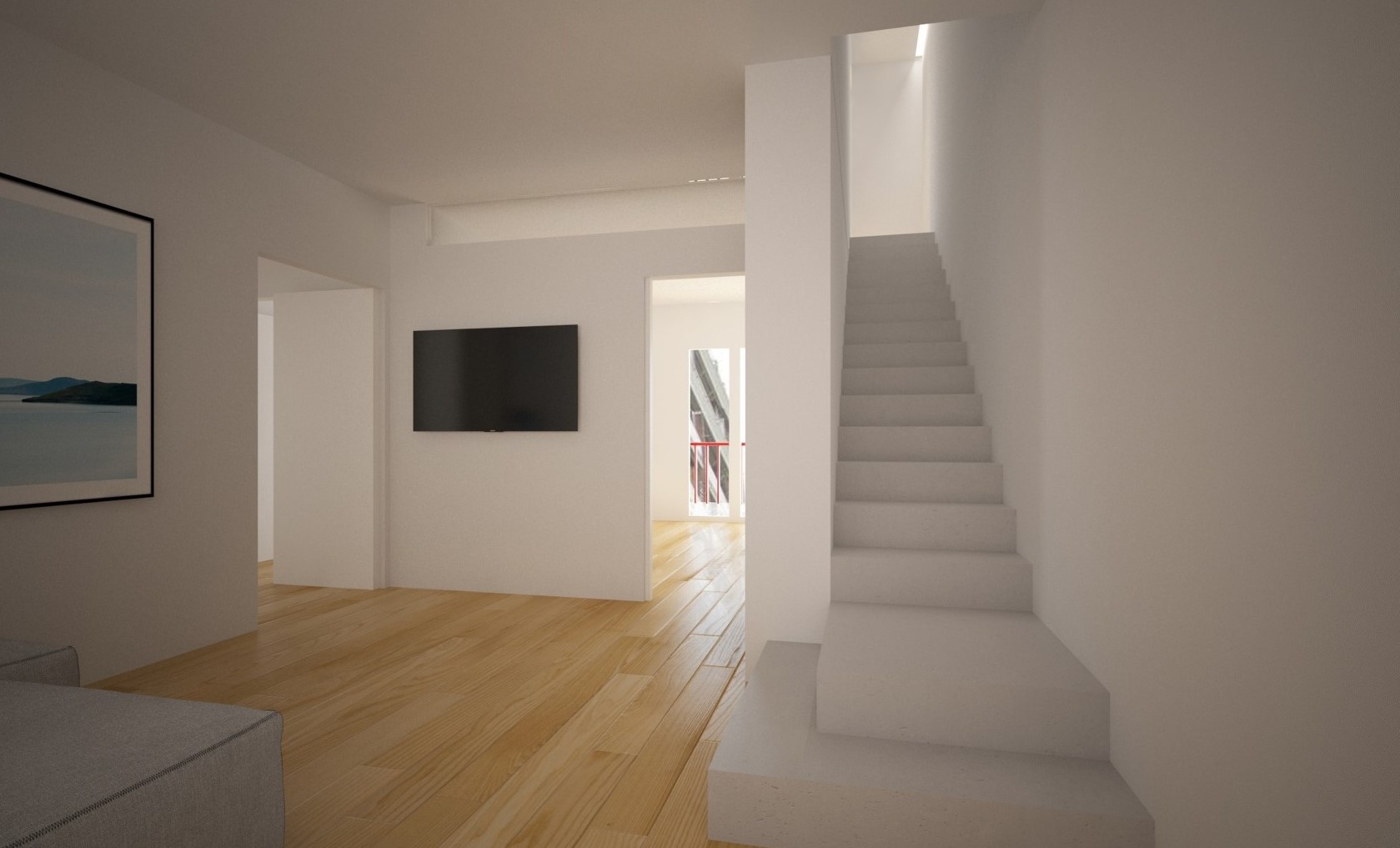 render appartamento roma ristrutturazione studio tecnico Gioia 1