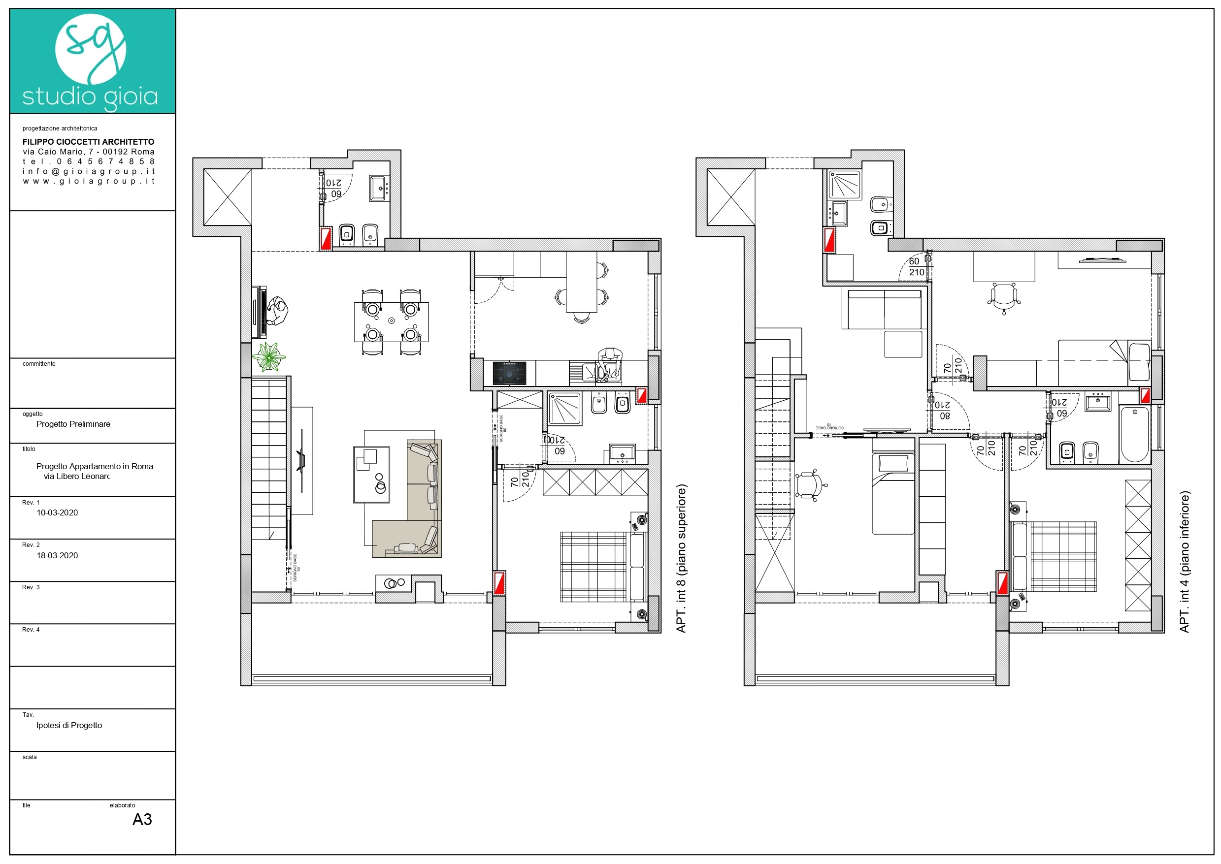 studio tecnico gioia roma progetto ristrutturazione appartamento